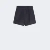 Short en coton effet denim, bleu nuit Short en coton effet denim, bleu nuit