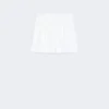 Short en satin de coton stretch, soie