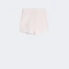 Short en toile de laine, mohair et soie, beige-rose Short en toile de laine, mohair et soie, beige-rose