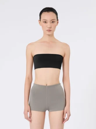Soutien-gorge bandeau en viscose extensible, noir