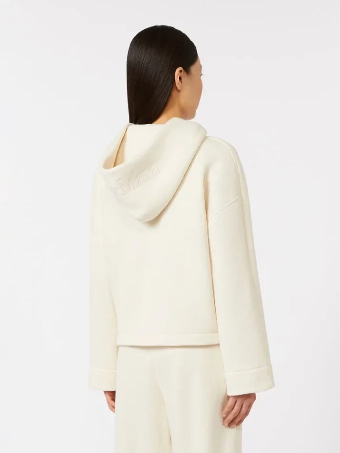Sweat-shirt en jersey de coton, ivoire Sweat-shirt en jersey de coton, ivoire