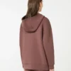 Sweat-shirt long en jersey scuba, marron Sweat-shirt long en jersey scuba, marron