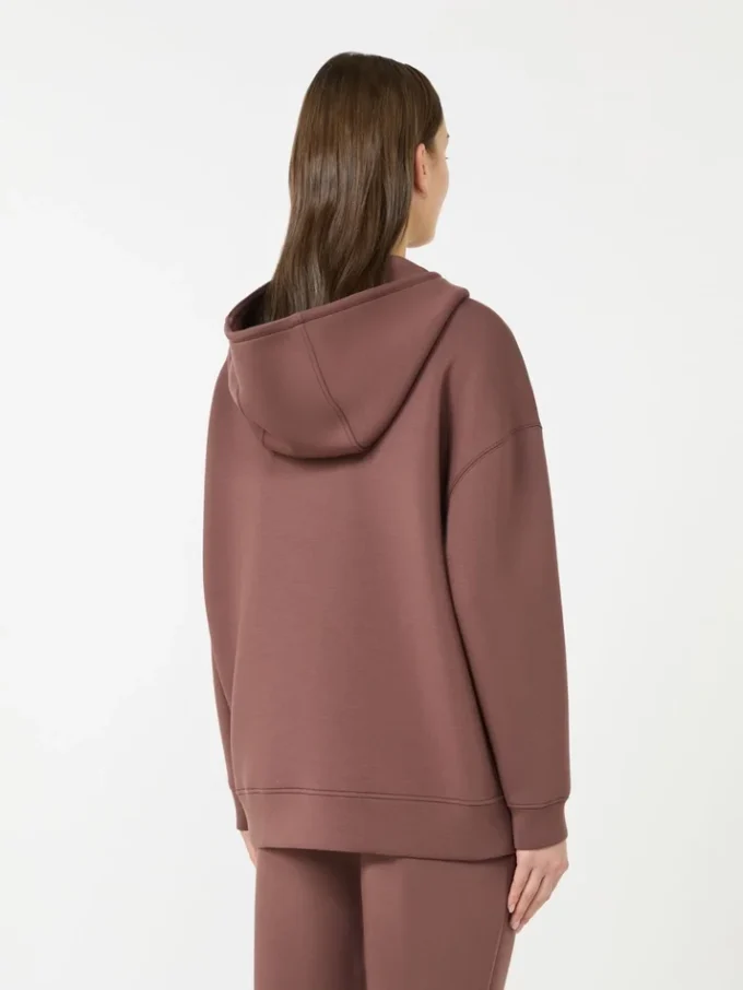 Sweat-shirt long en jersey scuba, marron Sweat-shirt long en jersey scuba, marron