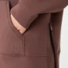 Sweat-shirt long en jersey scuba, marron Sweat-shirt long en jersey scuba, marron