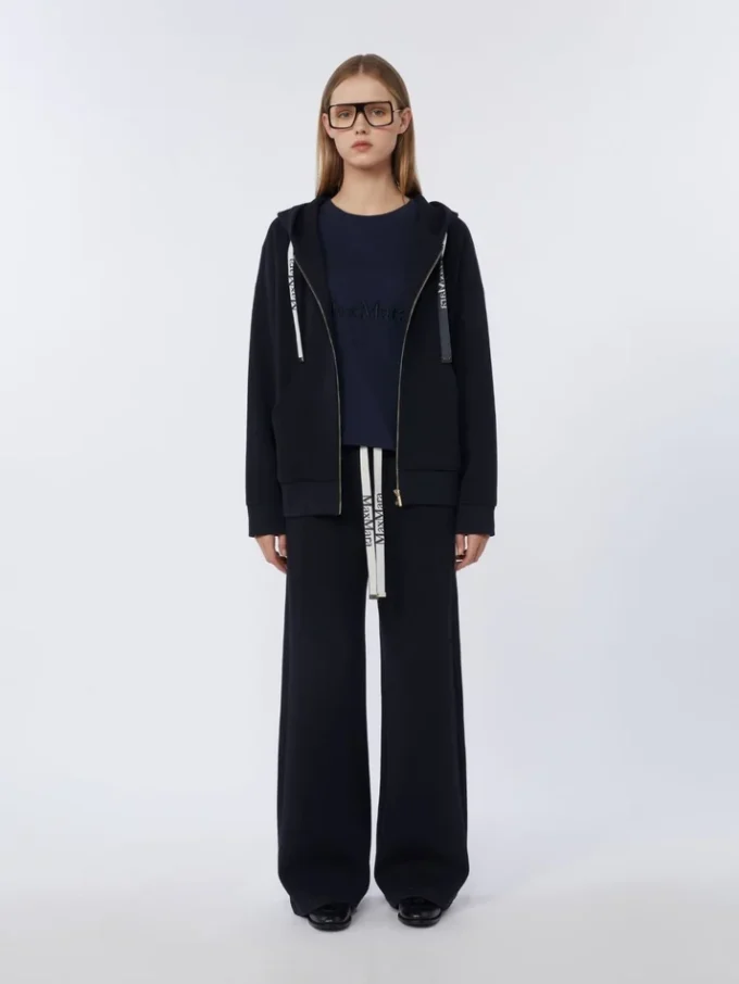 Pantalon ample en jersey, bleu outremer Pantalon ample en jersey, bleu outremer