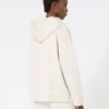 Sweat-shirt technique zippé en jersey, écru Sweat-shirt technique zippé en jersey, écru