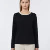 T-shirt basique en jersey, noir T-shirt basique en jersey, noir