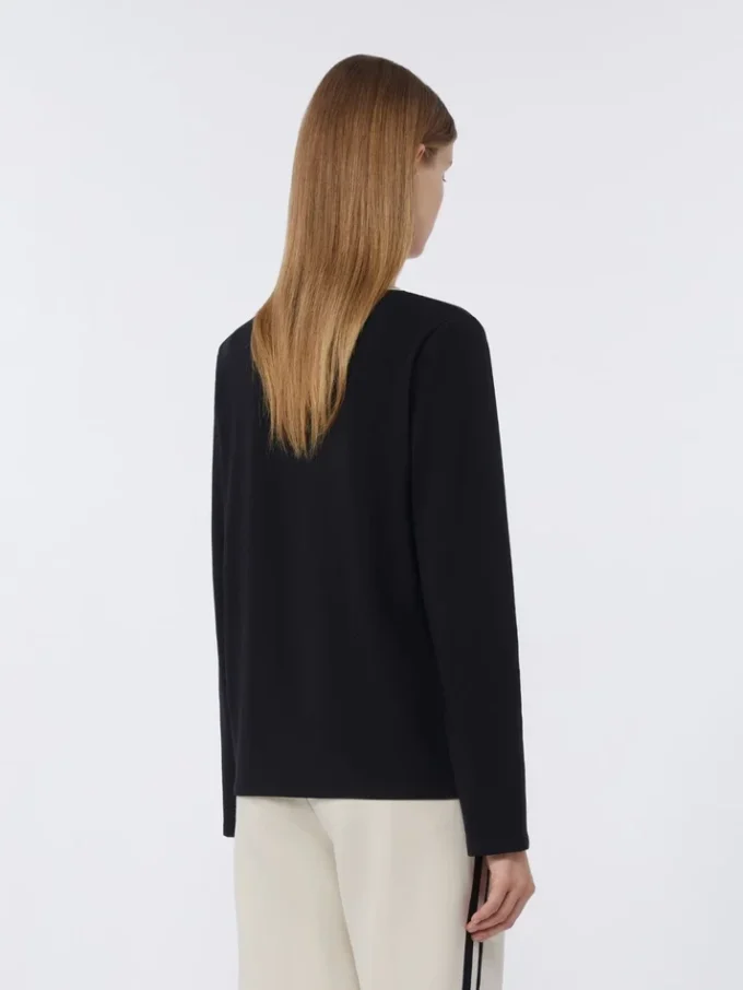T-shirt basique en jersey, noir T-shirt basique en jersey, noir