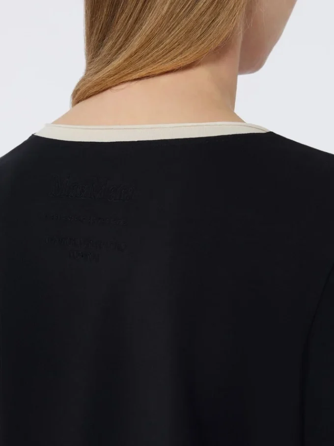 T-shirt basique en jersey, noir T-shirt basique en jersey, noir