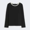 T-shirt basique en jersey, noir T-shirt basique en jersey, noir