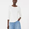 T-shirt en coton stretch, blanc