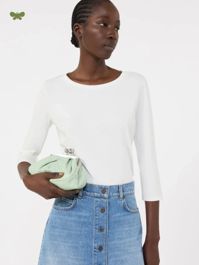 T-shirt en coton stretch, blanc