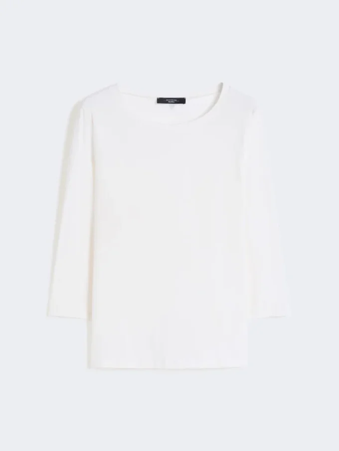 T-shirt en coton stretch, blanc