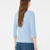 T-shirt en coton stretch, bleu clair T-shirt en coton stretch, bleu clair