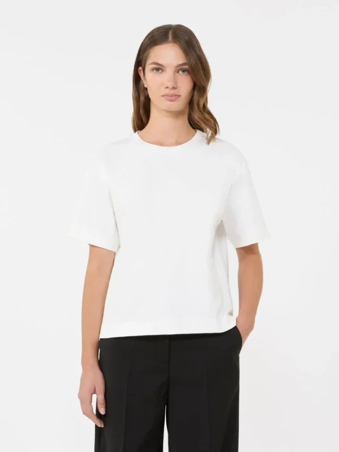 T-shirt en jersey de coton, blanc