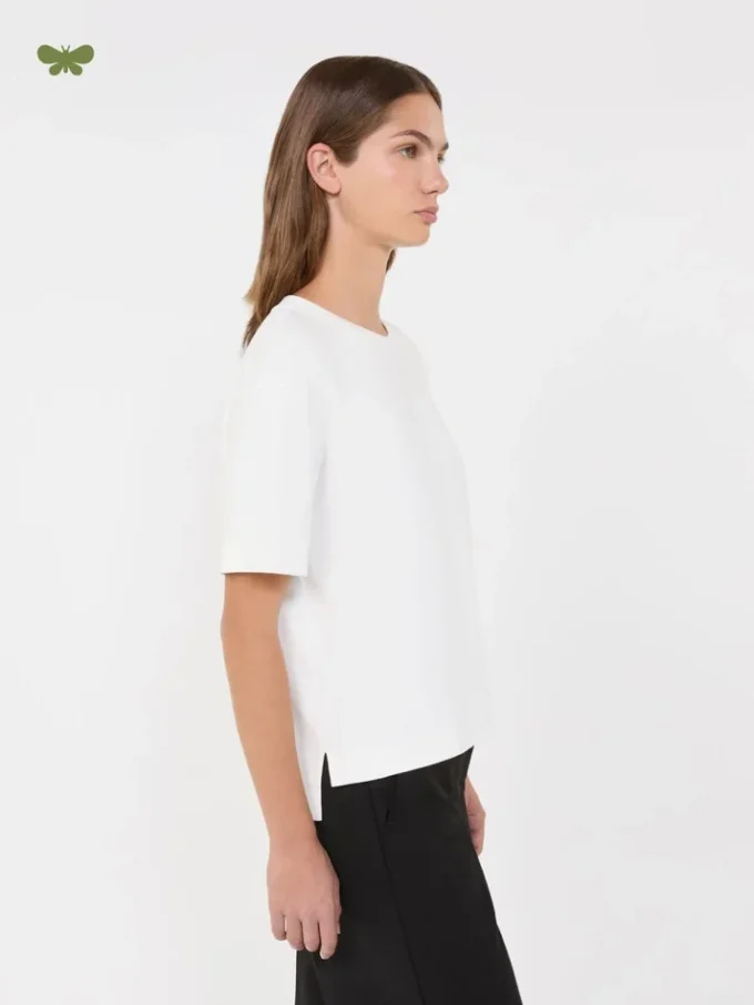 T-shirt en jersey de coton, blanc
