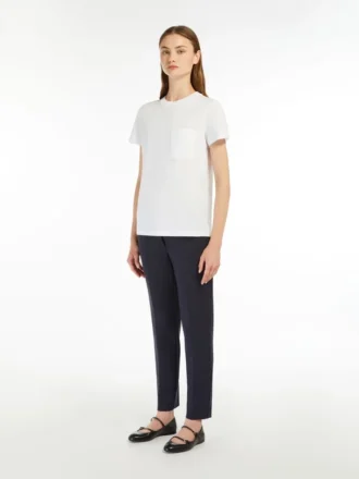 T-shirt en jersey de coton, blanc optique