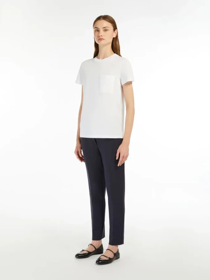T-shirt en jersey de coton, blanc optique T-shirt en jersey de coton, blanc optique