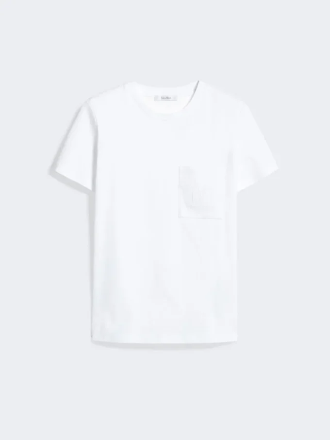 T-shirt en jersey de coton, blanc optique T-shirt en jersey de coton, blanc optique