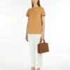 T-shirt en jersey de coton, couleur camel