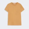 T-shirt en jersey de coton, couleur camel