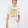 T-shirt en jersey de coton, écru