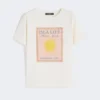 T-shirt en jersey de coton, écru