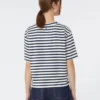 T-shirt en jersey de coton imprimé, bleu marine T-shirt en jersey de coton imprimé, bleu marine