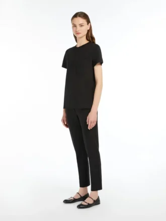 T-shirt en jersey de coton, noir