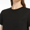 T-shirt en jersey de coton, noir