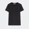 T-shirt en jersey de coton, noir