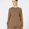 T-shirt en jersey de laine, couleur tabac T-shirt en jersey de laine, couleur tabac
