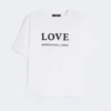 T-shirt en jersey orné d&rsquo;imprimés et de broderies, blanc