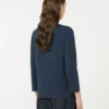 T-shirt en maille de coton, bleu outremer