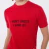 T-shirt en maille de laine et cachemire, rouge T-shirt en maille de laine et cachemire, rouge