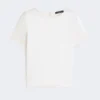 T-shirt en satin et jersey, écru T-shirt en satin et jersey, écru
