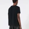 T-shirt en satin, noir T-shirt en satin, noir