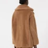 Teddy Bear Icon Coat, couleur camel
