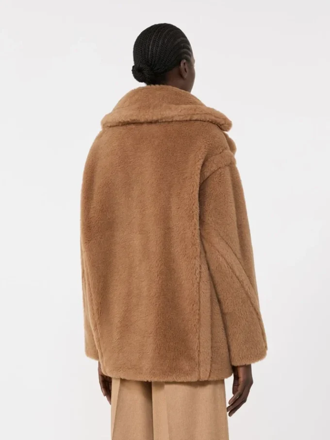 Teddy Bear Icon Coat, couleur camel