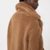 Teddy Bear Icon Coat, couleur camel