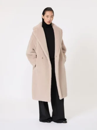 Teddy Bear Icon Coat en alpaga et laine, beige