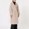Teddy Bear Icon Coat en alpaga et laine, beige