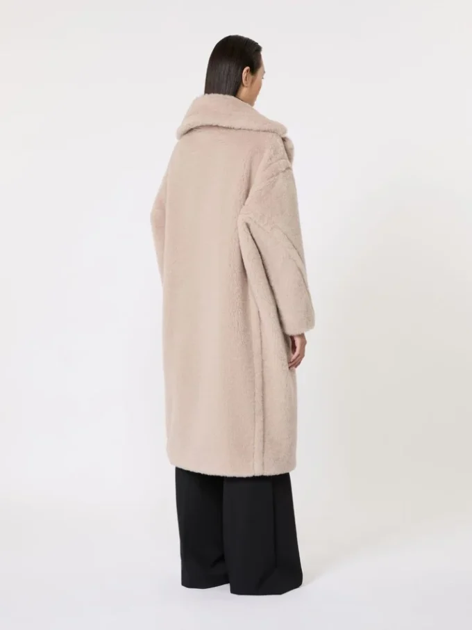 Teddy Bear Icon Coat en alpaga et laine, beige