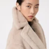 Teddy Bear Icon Coat en alpaga et laine, beige