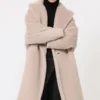 Teddy Bear Icon Coat en alpaga et laine, beige