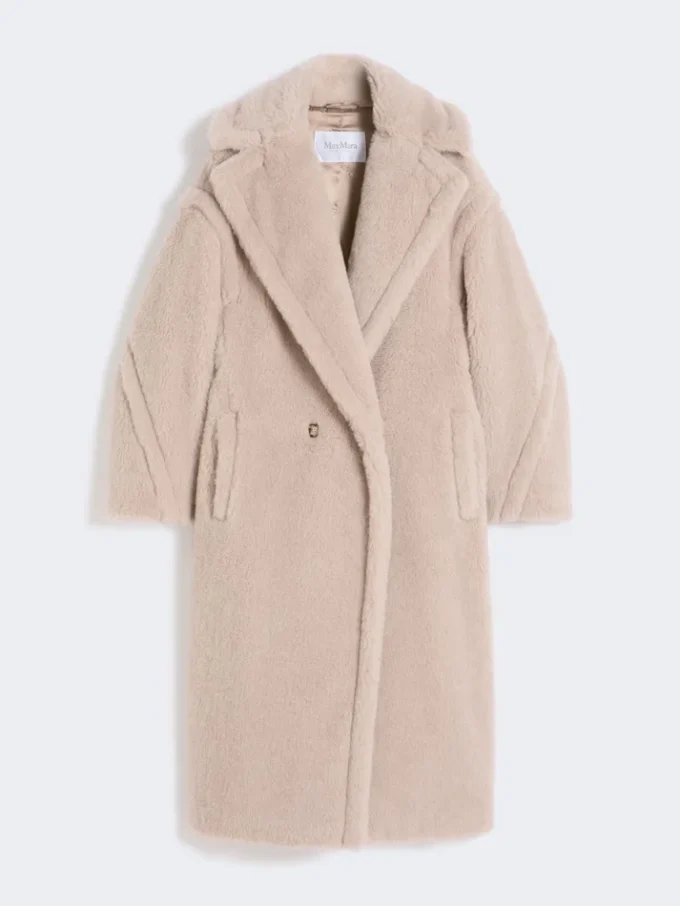 Teddy Bear Icon Coat en alpaga et laine, beige