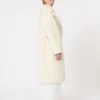 Teddy Bear Icon Coat en alpaga et laine, blanc