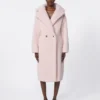 Teddy Bear Icon Coat en alpaga et laine, rose