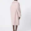 Teddy Bear Icon Coat en alpaga et laine, rose