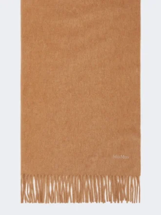 Étole camel avec logo, camel